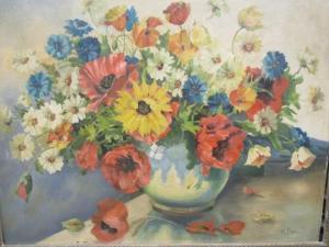 PRELL M 1900-1900,Still life of flowers,Cheffins GB 2016-07-28