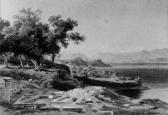 PRELLER Friedrich I 1804-1878,Ruinen des Poseidontempels auf Korfu,Lempertz DE 2003-11-15