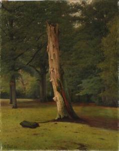 PRELLER Julius Theodor 1834-1914,A forest,Bruun Rasmussen DK 2018-05-28