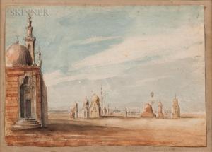 PRENDERGAST John 1815,Tombs of Caliphs, Cairo,1840,Skinner US 2018-09-21