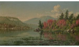 PRENTICE Levi Wells 1851-1935,Landscape,1886,William Doyle US 2023-11-08