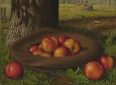 PRENTICE Levi Wells 1851-1935,STILL LIFE WITH APPLES IN A HAT,Sotheby's GB 2012-04-05