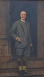 PRESCOTT Charles Barrow,Full length portrait of John Stanhope Arkwright,1928,Dickins 2016-02-06