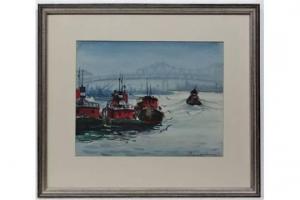 PRESCOTT M. M. Jones 1904-1981,New York Harbour,Dickins GB 2015-06-13