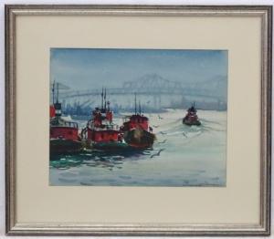 PRESCOTT M. M. Jones 1904-1981,New York Harbour, Staten Island Tug boats with Out,Dickins 2018-09-07