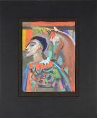 PRESSER Josef 1907-1967,Clown and Horse,1947,Trinity Fine Arts, LLC US 2013-10-05