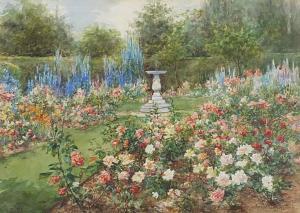 PRESSLAND Annie L 1800-1900,Country garden with roses,Eastbourne GB 2021-09-08