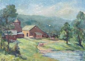 PRESTON Jessie Goodwin 1880,Autumn in Vermont,Burchard US 2022-02-19