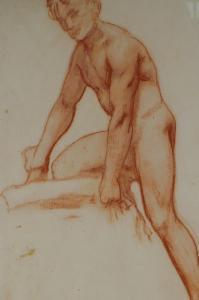 PRESTON Lawrence 1883-1960,male figure study,Crow's Auction Gallery GB 2022-04-13