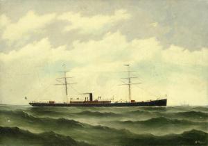 PRESTON W 1891,Portrait of the mixed cargo vessel 
Cabo Verde,1891,Bonhams GB 2016-04-13