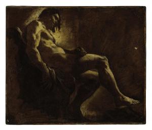 PRETI Mattia 1613-1699,Study of a male nude,1696,Christie's GB 2012-01-25