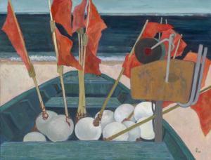 PREUSS Rita 1924-2016,Fischerboot am Rügenstrand,2005,Galerie Bassenge DE 2023-12-02
