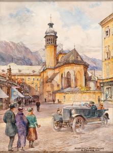 PREUSS Rudolf 1879-1961,Innsbruck - Hofkirche,1924,Palais Dorotheum AT 2023-10-04