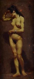 PREVIATI Gaetano 1852-1920,Nudo di donna,Galleria Pananti Casa d'Aste IT 2023-07-18