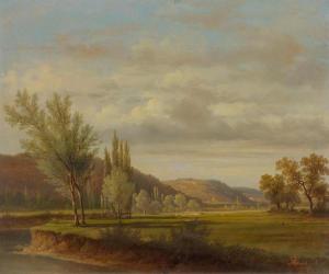 PREVOST Nicolas Louis A 1817-1864,River landscapes,Galerie Koller CH 2016-12-01