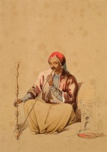 PREZIOSI Amadeo 1816-1882,Le fumeur de narghilé et Le barbi,Artcurial | Briest - Poulain - F. Tajan 2010-06-08