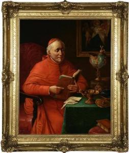 PRIBIL Franz 1835-1840,Seated Cardinal reading,John Moran Auctioneers US 2008-05-13