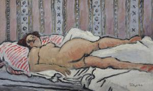 PRIBYL Franz 1915-1975,Reclining female nude,1946,Gorringes GB 2017-06-27
