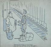PRICE George,Gag cartoon: Two women chatting in subway station.,Illustration House 2007-06-02