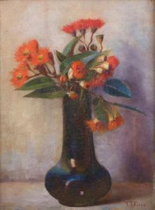 PRICE Jane R 1860-1948,Red Gum Blossom,1910,Leonard Joel AU 2018-10-10