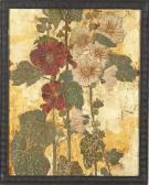 PRICE Mary Elizabeth 1877-1965,Hollyhock Silhouette,Alderfer Auction & Appraisal US 2008-06-13