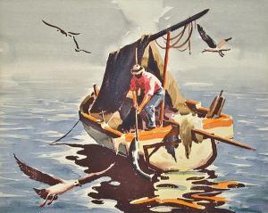 PRICE Raymon A 1901-1957,Early Morning Catch,Clars Auction Gallery US 2010-12-04