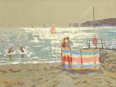 PRICE Richard 1962-2018,Beach scene with windbreak,Bonhams GB 2018-03-13