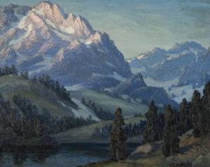PRICE William Henry 1864-1940,Sierra landscape with lake,John Moran Auctioneers US 2015-05-30