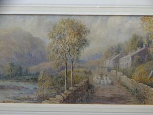 PRIDE Samuel,North Wales rural scene with cottages and figure w,Rogers Jones & Co GB 2020-03-03
