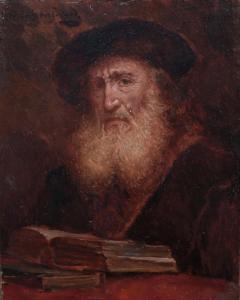 PRIECHENFRIED Alois Heinrich 1867-1953,Portrait of a Rabbi,Matsa IL 2023-05-15