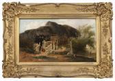 PRIEST Alfred 1810-1850,A tumbledown shed by a stream,Bonhams GB 2012-11-13