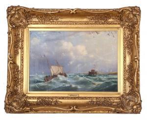 PRIEST Alfred 1810-1850,Fishing vessel on a stormy sea,Keys GB 2024-03-28