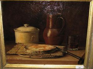 PRIEUR A,Nature morte au fromage,1889,Campo & Campo BE 2010-06-01
