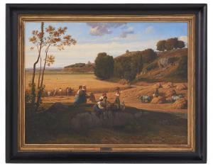 PRIEUR Georges Étienne 1806-1879,The Harvesting,1870,New Orleans Auction US 2023-03-25