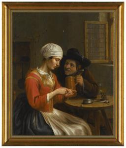 PRINS BALTHASAR,A COUPLE IN A TAVERN INTERIOR, PLAYING 'STUIVER SC,1663,Sotheby's GB 2017-01-19