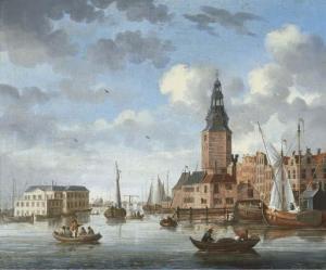 PRINS Johannes Huibert,A view of the Montelbeanstoren, Amsterdam,1789,Christie's 2002-09-24