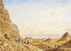 PRINSEP William 1794-1874,The Pyramids of Saqqara,Woolley & Wallis GB 2017-09-12