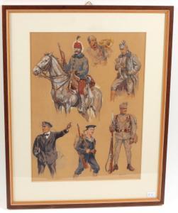 PRINTZ Hans 1865-1925,Soldiers,Palais Dorotheum AT 2014-10-02