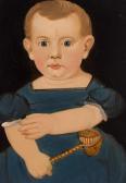 PRIOR William Matthew 1806-1873,Portrait of a Child with Rattle Toy,William Doyle US 2020-01-23