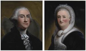 PRIOR William Matthew,PORTRAITS ON GLASS OF GEORGE AND MARTHA WASHINGTON,Sotheby's 2013-01-26