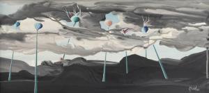 PROBST G,Surrealistische Landschaft,1985,Mehlis DE 2016-11-17