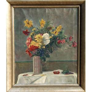 PROBST Rudolf 1883-1960,Blumenstrauss in Vase,1940,Ro Gallery US 2012-01-26