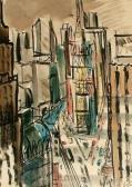 PROCTER Burt 1901-1980,View of a downtown American city,1946,Rosebery's GB 2010-06-08