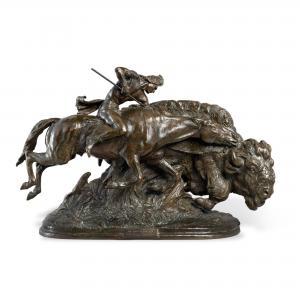 PROCTOR Alexander Phimister 1862-1950,Pursuit of the King of the Herd ﻿,1917,Sotheby's GB 2023-04-20