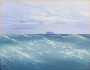 PROKOFIEV Nikolai Dmitrievich 1866-1913,Stormy Sea with a Ship,1905,MacDougall's GB 2023-12-05