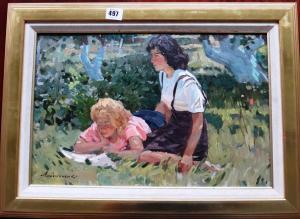 PROKOPENKO Alexsei Andreyevich 1926,Friends,Bellmans Fine Art Auctioneers GB 2014-03-26