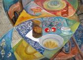PROPPES Moshe 1922-1985,Still Life on a Table,1948,Montefiore IL 2009-10-27