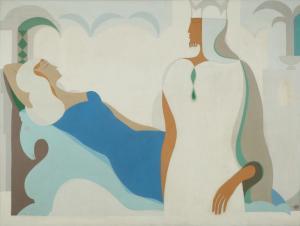 PROPPES Moshe 1922-1985,The King and Queen of Sheba,Tiroche IL 2024-04-21