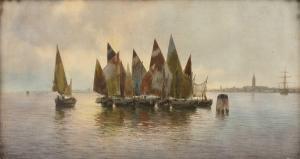 PROSDOCIMI Alberto 1852-1925,A gathering of sailing boats,Mallams GB 2023-10-18