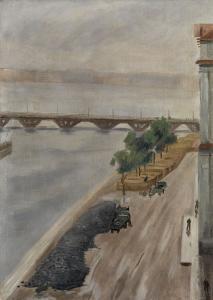 PROSHKIN VICTOR 1899-1958,Tuchkov Embankment, Leningrad,1936,MacDougall's GB 2012-05-27